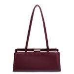 Vintage Leather Frame Top Handle Handbag - Image 8