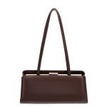 Vintage Leather Frame Top Handle Handbag - Image 9