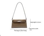 Niche new luxury leather Kelly bag - Image 7