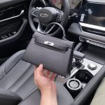 Luxury Mini Leather Handbag with Classic Lock - Image 2