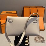 Niche new luxury leather Kelly bag - Image 3