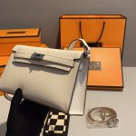 Niche new luxury leather Kelly bag - Image 4