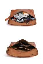Full Grain Tree Tanned Leather Men Women Phone Pouch - Image 9