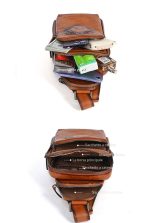 Premium Leather Men's Casual Crossbody Sling Bag - Image 9