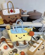 Adorable Chocolate Pudding Satchel Bag with Cherry Charm - Image 7