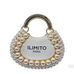 Chic Designer Pearl-Embellished Hobo Bag for Parties