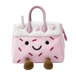 Cute Strawberry Milkshake Plush Handbag