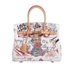Street Art Inspired Mini Handbag with Teddy Graphic