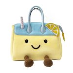 Kawaii Lemonade Drink Handbag with Plush Legs