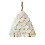 Natural Shell Beaded Clutch Resort Evening Bag