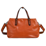 Oil Waxed Leather 2026 New Men's Tote Travel Bag