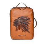Full Grain Leather Vintage Men's Laptop Backpack