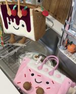 Cute Strawberry Milkshake Plush Handbag - Image 7