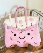 Cute Strawberry Milkshake Plush Handbag - Image 6