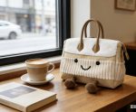 Kawaii Creamy Milk Tea Plush Handbag - Image 9