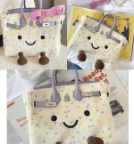Swiss Candy Sprite Pattern Zipper Closure Handbag - Image 5