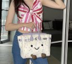 Swiss Candy Sprite Pattern Zipper Closure Handbag - Image 7