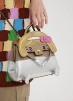 Blonde Bobo Hairstyle Cartoon Leather Handbag - Image 4