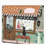 Cute British Pie Shop Cartoon Print Handbag - Image 7