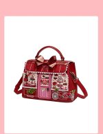 Chocolate Shop Themed Shoulder Crossbody Handbag - Image 5