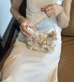 Shimmering Shell Sequin Shoulder Crossbody Bag - Image 6