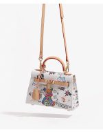 Graffiti Teddy Bear Mini Leather Handbag - Image 4
