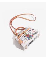 Graffiti Teddy Bear Mini Leather Handbag - Image 5