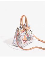 Street Art Inspired Mini Handbag with Teddy Graphic - Image 9