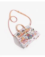 Street Art Inspired Mini Handbag with Teddy Graphic - Image 10