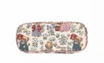 Whimsical Bear & Botanical Print Leather Tote - Image 4