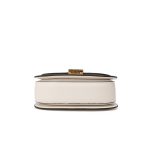 Elegant Bamboo Handle Saddle Bag with Floral Print - Image 6