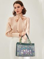 Bohemian Cartoon Girl Print Tote Bag - Image 2