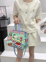 Retro Diner Print Cartoon Tote Bag - Image 7