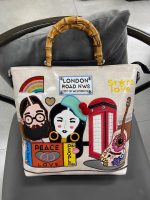 London Themed Peace and Love Tote Bag - Image 4