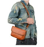 Full Grain Tree Tanned Leather Men Women Phone Pouch - Image 4