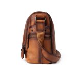 Vintage Vegetable Tanned Leather Men's Messenger Bag - Image 7