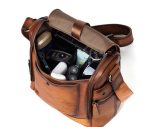 Vintage Vegetable Tanned Leather Men's Messenger Bag - Image 9