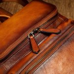 Vintage Tree-Tanned Leather Unisex Backpack - Image 4