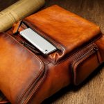 Vintage Tree-Tanned Leather Unisex Backpack - Image 9