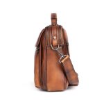 Retro Leather Men's Laptop Crossbody Bag - Image 6