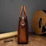 Handcrafted Full Grain Leather Men's Business Bag - Image 3