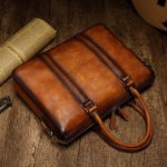 Handcrafted Full Grain Leather Men's Business Bag - Image 7