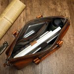 Handcrafted Full Grain Leather Men's Business Bag - Image 8