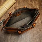 Handcrafted Full Grain Leather Men's Business Bag - Image 9