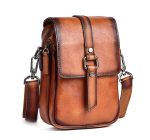 Full Grain Leather Vintage Couple Crossbody Bag - Image 3