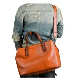 Oil Waxed Leather 2026 New Men's Tote Travel Bag - Image 3