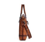 Genuine Leather Men's Vintage Briefcase Retro Casual - Image 6