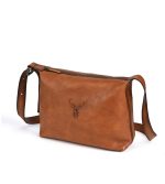 Full Grain Leather Men's Retro Casual Shoulder Bag - Image 6
