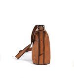 Full Grain Leather Men's Retro Casual Shoulder Bag - Image 7