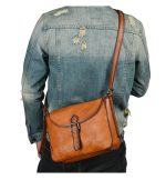 Genuine Leather Fashionable Casual Messenger Bag - Image 3